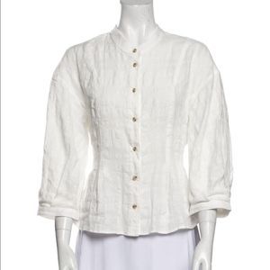 Mara Hoffman Meadow 3/4 Sleeve Textured Top